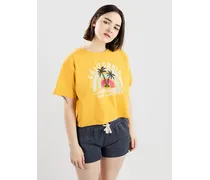 Sunny Paradise Crop Tee T-Shirt giallo