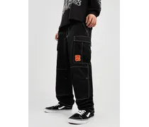 Sk8 Cargo Emb Stitch Jeans nero