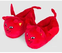 Devil Plush Slippers Sandali rosso