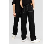 Baggy Contrast Stich Jeans nero