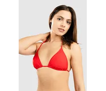 Simply Solid Slide Bikini Top rosso
