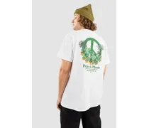 Peace And Plants T-Shirt bianco