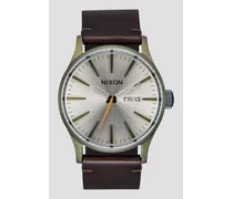 The Sentry Leather Orologio bianco