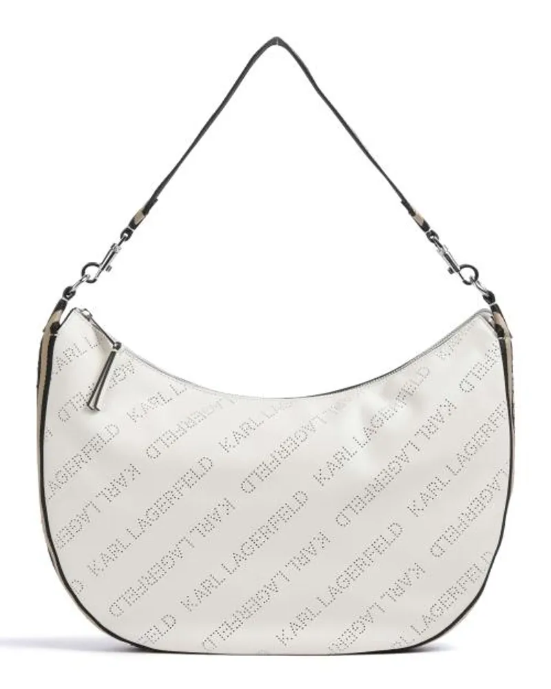 Karl Lagerfeld Moon Medium Borsa hobo avorio Beige