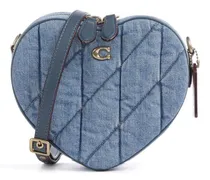 Quilted Heart Borsa a tracolla jeans