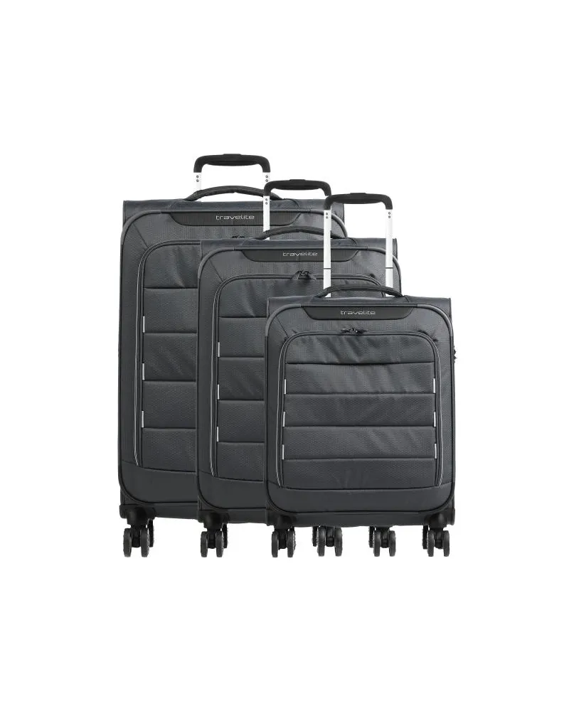 Travelite Skaii Set valigie trolley (4 ruote) grigio scuro Grigio