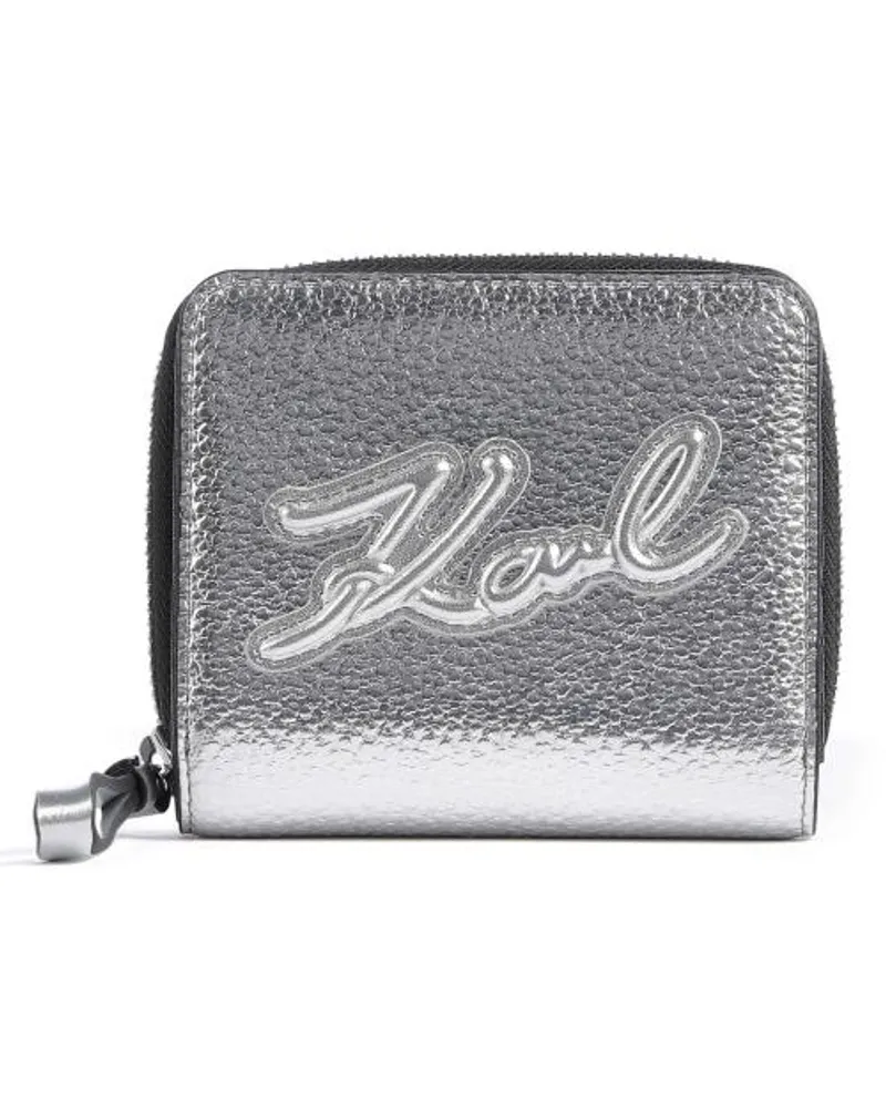 Karl Lagerfeld Signature Portafoglio argento Argento