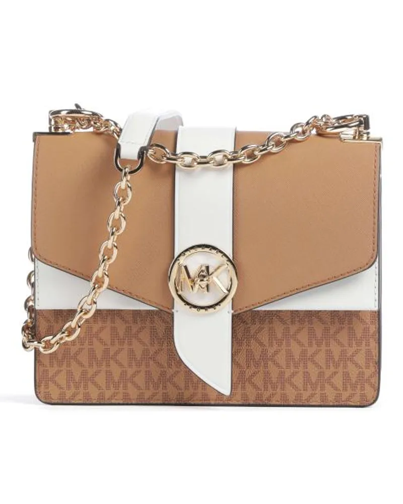 Michael Kors Greenwich Borsa a spalla marrone chiaro Marrone