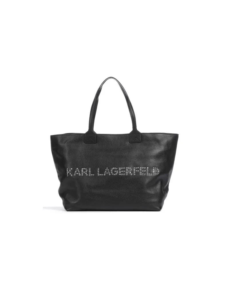 Karl Lagerfeld Signature 2.0 Borsa shopper nero Nero