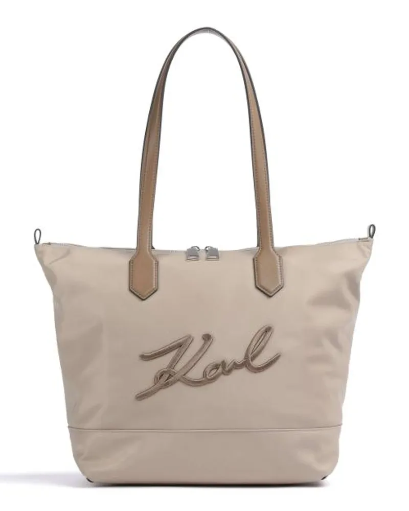 Karl Lagerfeld Signature Borsa shopper beige Beige