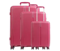 Vaka Set valigie trolley (4 ruote) pink