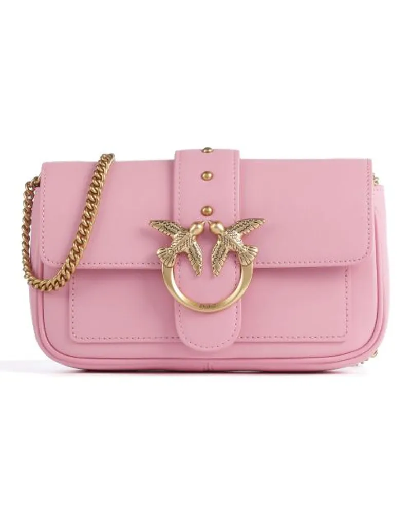 Pinko Love One Pocket Borsa a tracolla rosa antico Rosa