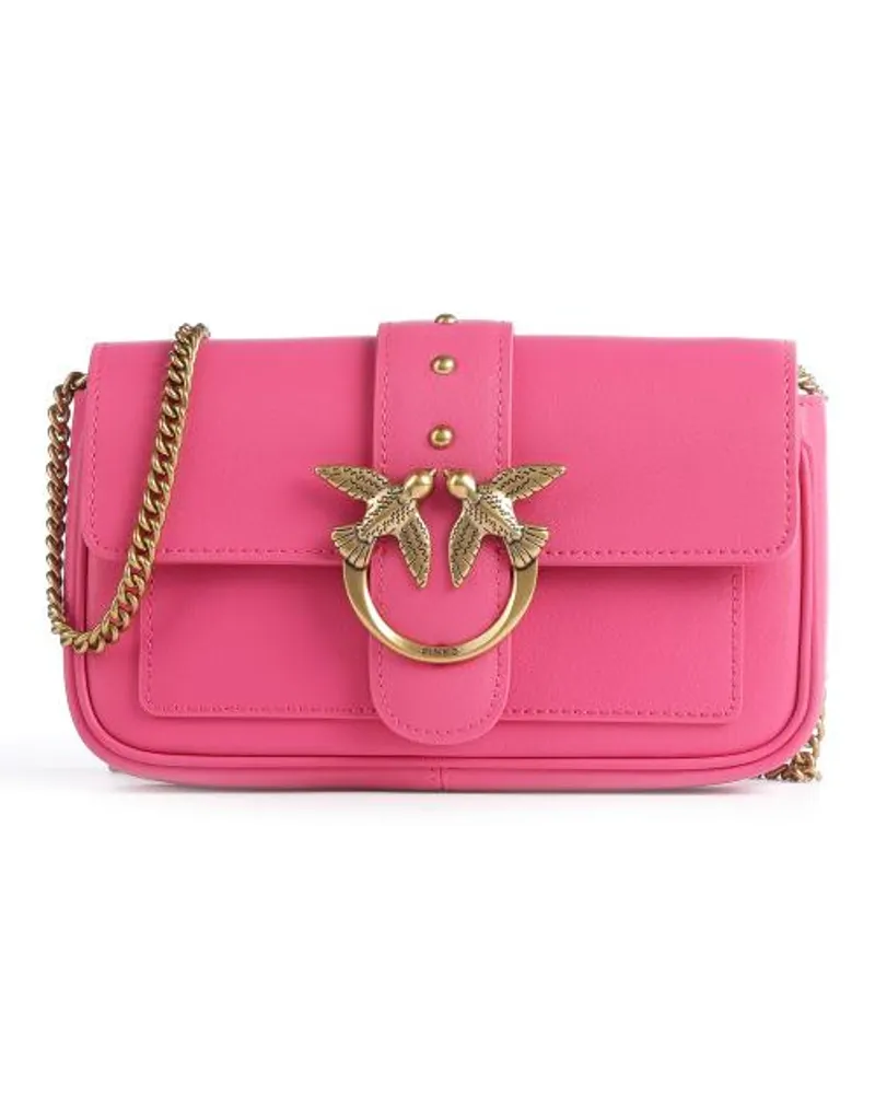 Pinko Love One Pocket Borsa a tracolla rosa antico Rosa