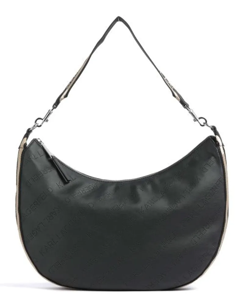 Karl Lagerfeld Moon Medium Borsa hobo nero Nero