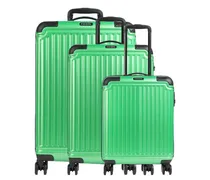 Cruise Set valigie trolley (4 ruote) verde