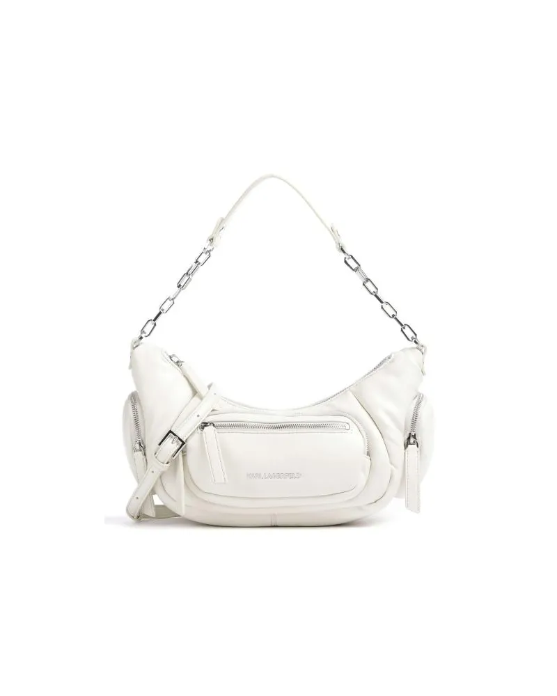 Karl Lagerfeld City Borsa a spalla bianco Bianco