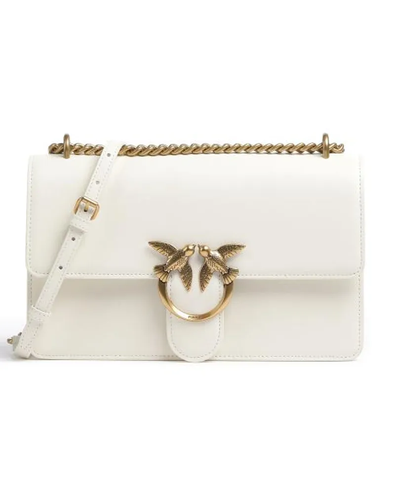 Pinko Love One Classic Borsa a tracolla avorio Beige