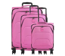 Adriia Set valigie trolley (4 ruote) pink