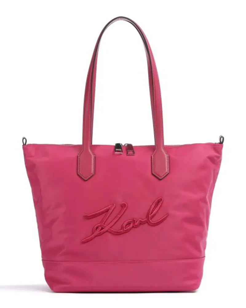 Karl Lagerfeld Signature Borsa shopper fucsia Rosso