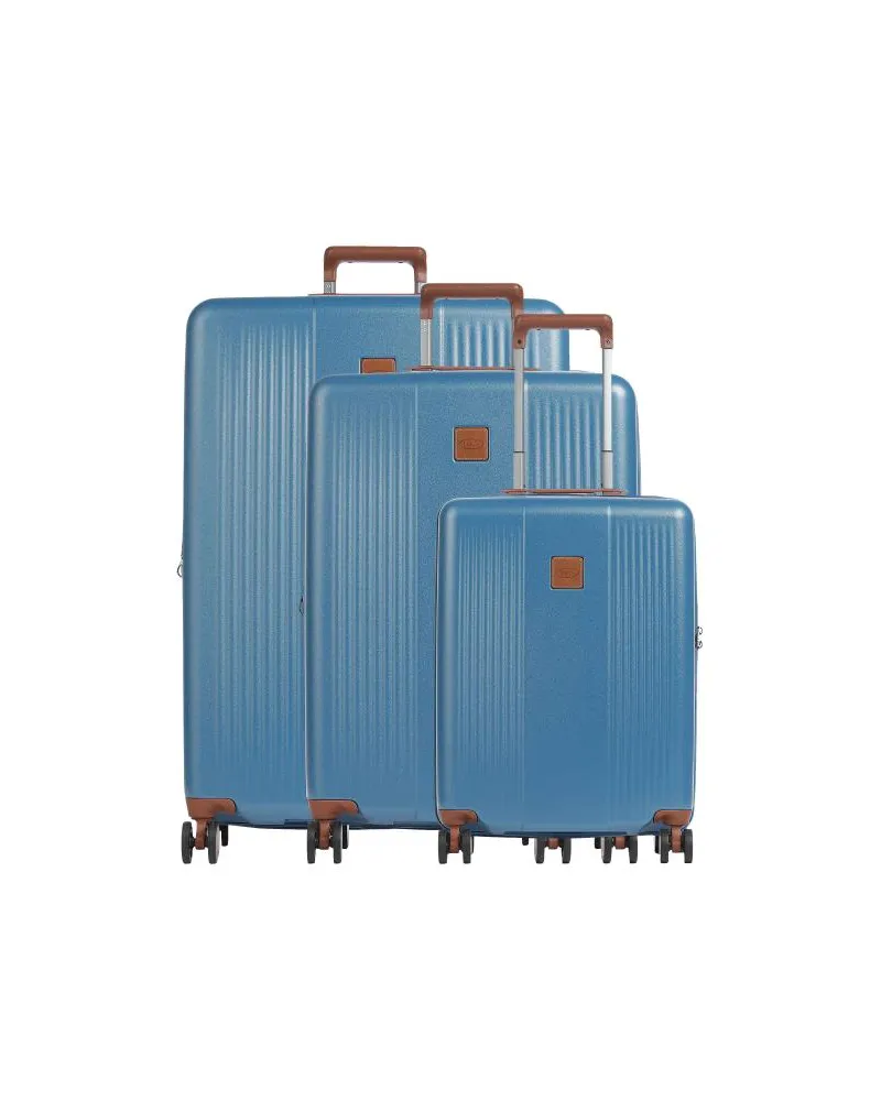 Bric's Ferrara Set valigie trolley (4 ruote) blu Blu