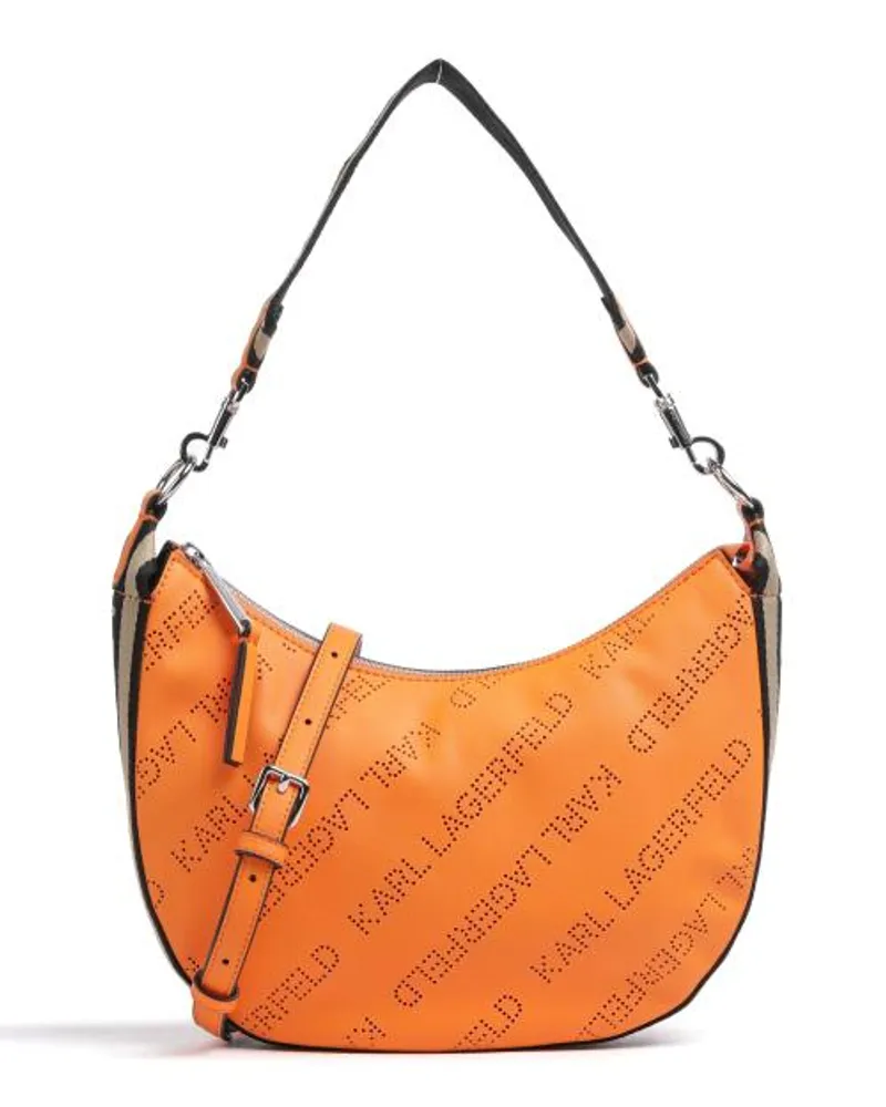 Karl Lagerfeld Moon Small Borsa hobo arancio Arancione