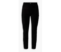 Hoxton cotton-blend skinny pants - Black