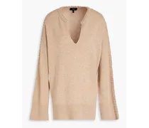 Mélange cashmere sweater - Neutral