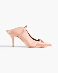 Malone Souliers Maureen twisted satin mules - Pink Pink