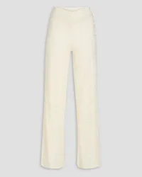 ROTATE Birger Christensen Briella jacquard-knit flared pants - White White