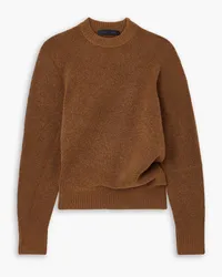 Proenza Schouler Draped knitted sweater - Brown Brown