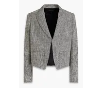 Elle cotton-blend tweed blazer - Black