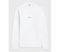 Logo-print French cotton-terry sweatshirt - White
