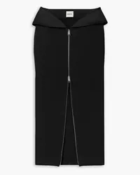 KHAITE Pepita crepe maxi skirt - Black Black