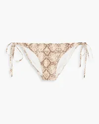 Melissa Odabash Cancun snake-print bikini briefs - Animal print Animal