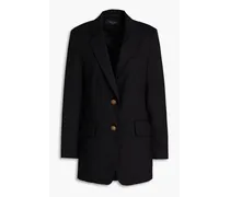 Charles wool-blend twill blazer - Black