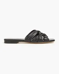 Emporio Armani Leather sandals - Black Black