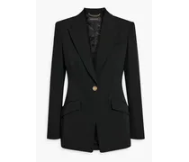 Versace Wool-blend twill blazer - Black Black