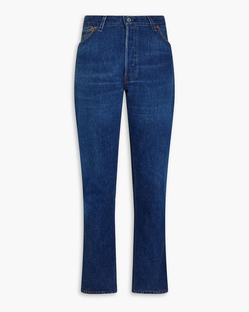 Levi's Faded high-rise straight-leg jeans - Blue Blue