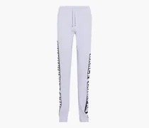 Fella printed French cotton-terry track pants - Blue