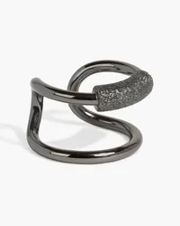 Brunello Cucinelli Gunmetal-tone ear cuff - Metallic Metallic