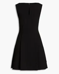 Theory Pleated crepe mini dress - Black Black