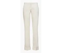 Ross cotton-blend twill bootcut pants - Neutral