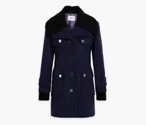 Wool-blend coat - Blue