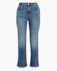 DL1961  Patti faded high-rise straight-leg jeans - Blue Blue