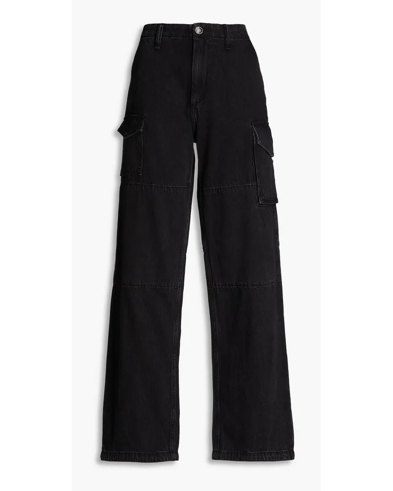 Rag & Bone Nora high-rise wide-leg jeans - Black Black