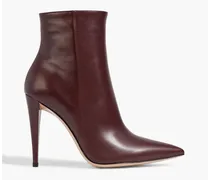 Scarlet leather ankle boots - Burgundy