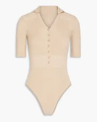 Jacquemus Yauco ribbed-knit bodysuit - Neutral Neutral