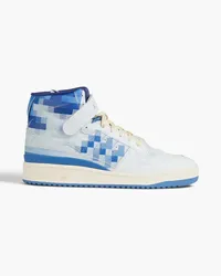 adidas Forum 84 printed faux leather high-top sneakers - Blue Blue