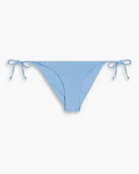 Onia Kate ribbed terry low-rise bikini briefs - Blue Blue