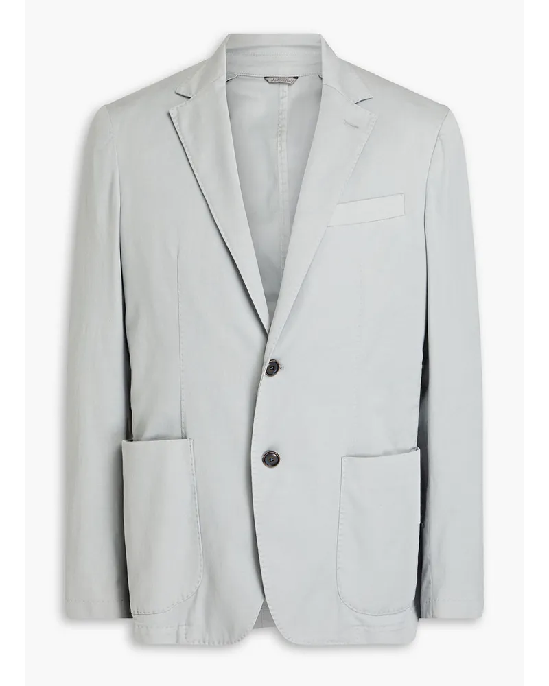 Canali Lyocell-blend twill blazer - Gray Gray